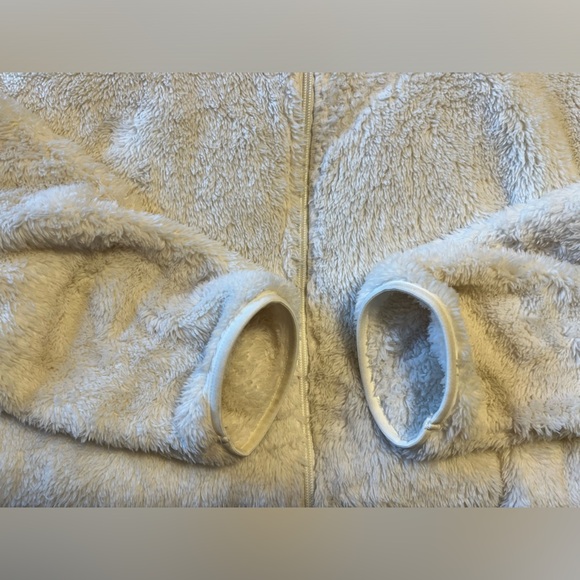 OFFLINE By Aerie Fluffy Sherpa Cropped Full Zip Sweatshirt Cool White Size XL - Picture 8 of 12